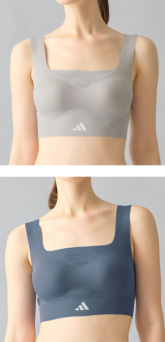 アディダス 無縫製ノンワイヤー ブラジャー adidas
