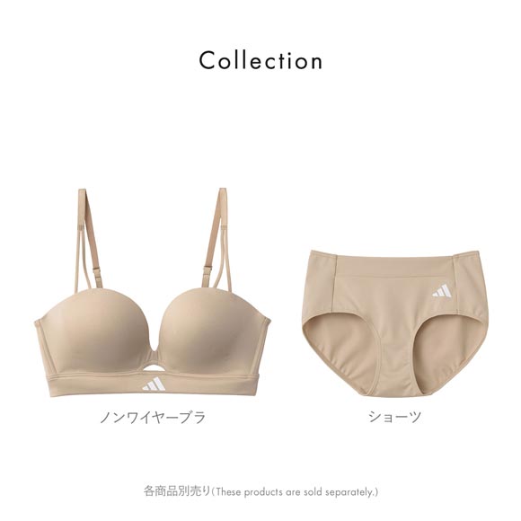 アディダス プッシュアップ ノンワイヤー ブラジャー レディース スポーツ ワイヤレスブラ adidas