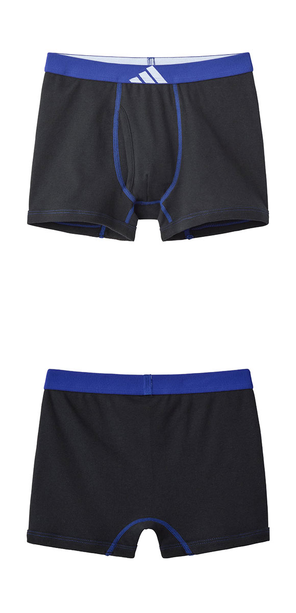 アディダス キッズ ジュニア用 綿100％ ボクサーパンツ 2枚組 adidas
