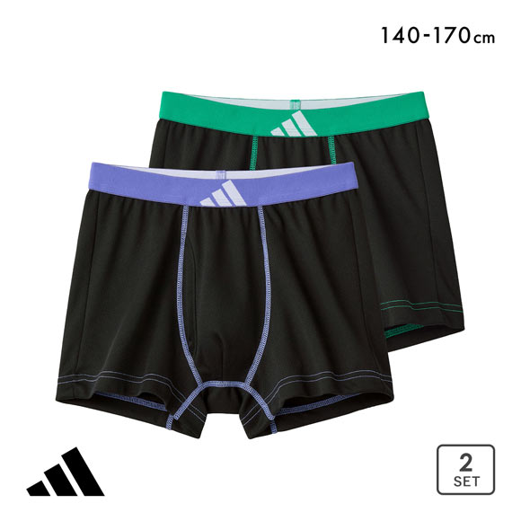 アディダス キッズ ジュニア用 メッシュ ボクサーパンツ 2枚組 adidas