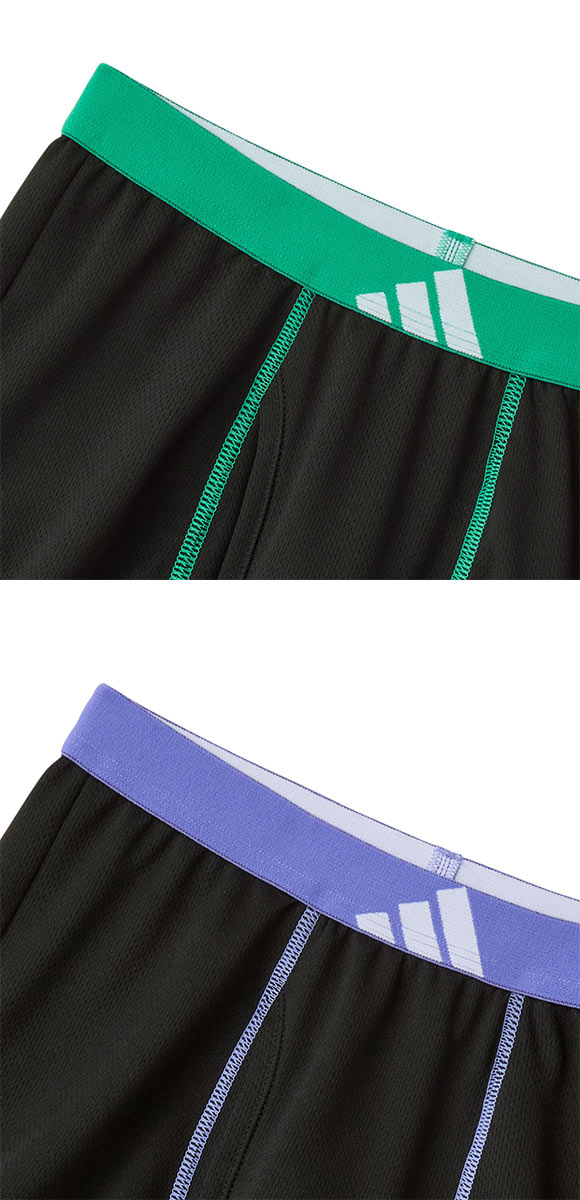 アディダス キッズ ジュニア用 メッシュ ボクサーパンツ 2枚組 adidas