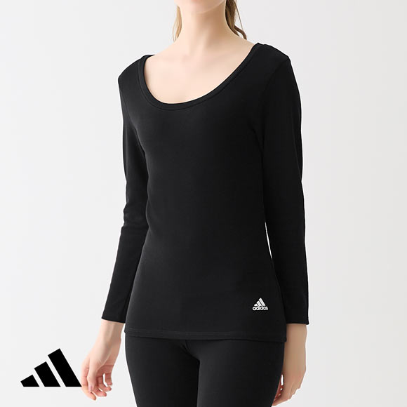 アディダス 8分袖インナー 吸湿発熱 レディース adidas