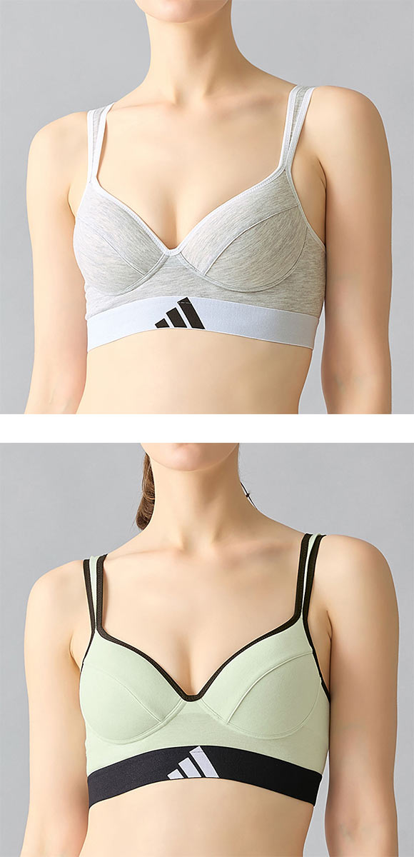 アディダス ノンワイヤー ブラジャー レディース adidas