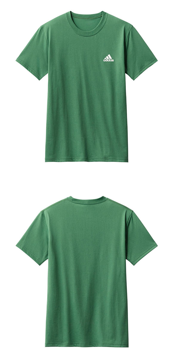 アディダス adidas クルーネック Tシャツ ワイドシルエット メンズ 吸汗速乾 綿混
