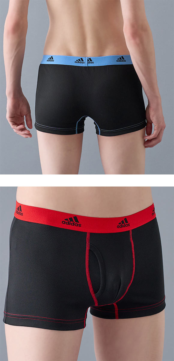 アディダス adidas 2P ボクサーパンツ 2枚組 メンズ 前あき 吸汗速乾