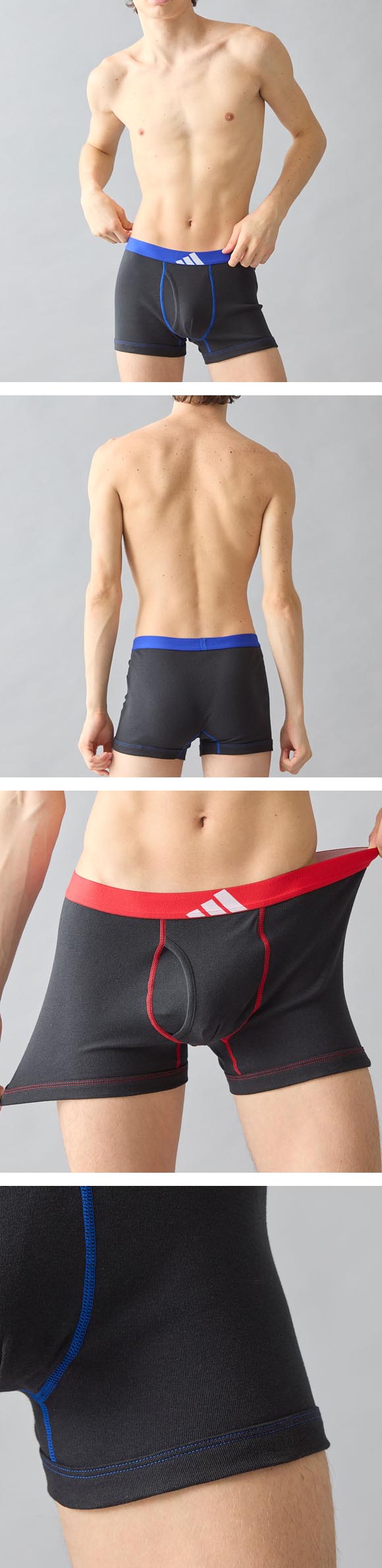アディダス 綿100％ 2枚セット ボクサーパンツ メンズ adidas 大きいサイズ