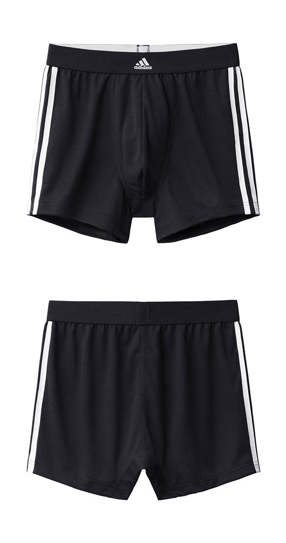 アディダス adidas スポーツショーツ メンズ ボクサーパンツ メッシュ 三本ライン 前閉じ 吸汗速乾