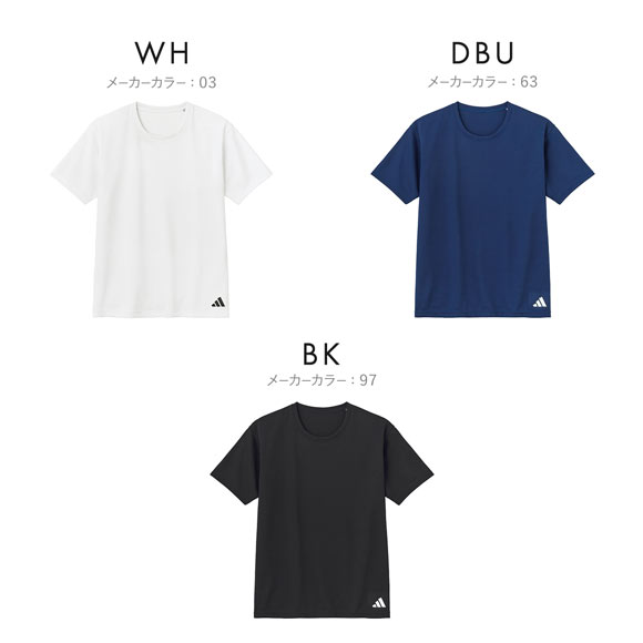 アディダス ワンポイントロゴ メッシュ クルーネック Tシャツ メンズ adidas スポーツ 半袖