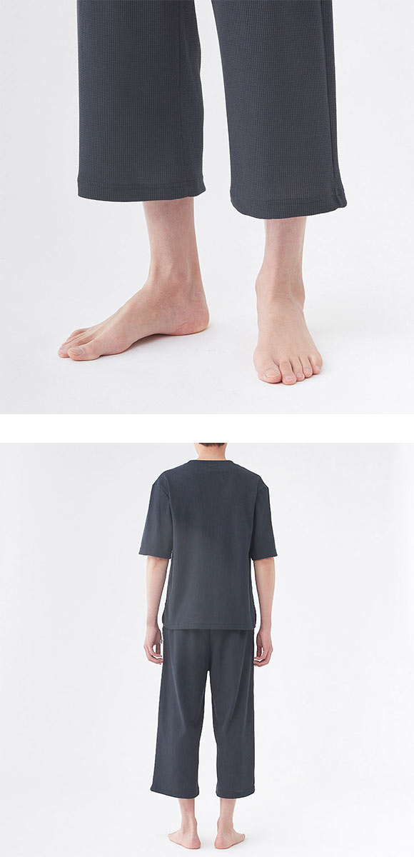 グンゼ UCHI-COLLE ワッフル パジャマ 上下セット メンズ ルームウェア GUNZE ウチコレ