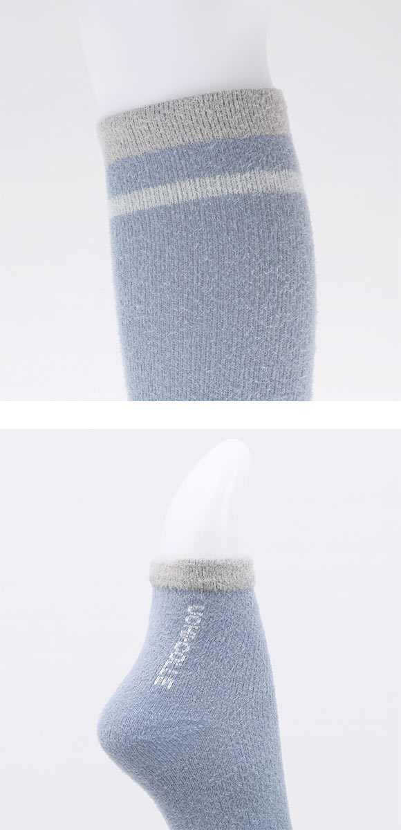 グンゼ UCHI-COLLE おやすみナイトソックス 着圧 トゥーレス ハイソックス レディース 靴下 ルームソックス 23-25cm GUNZE ウチコレ