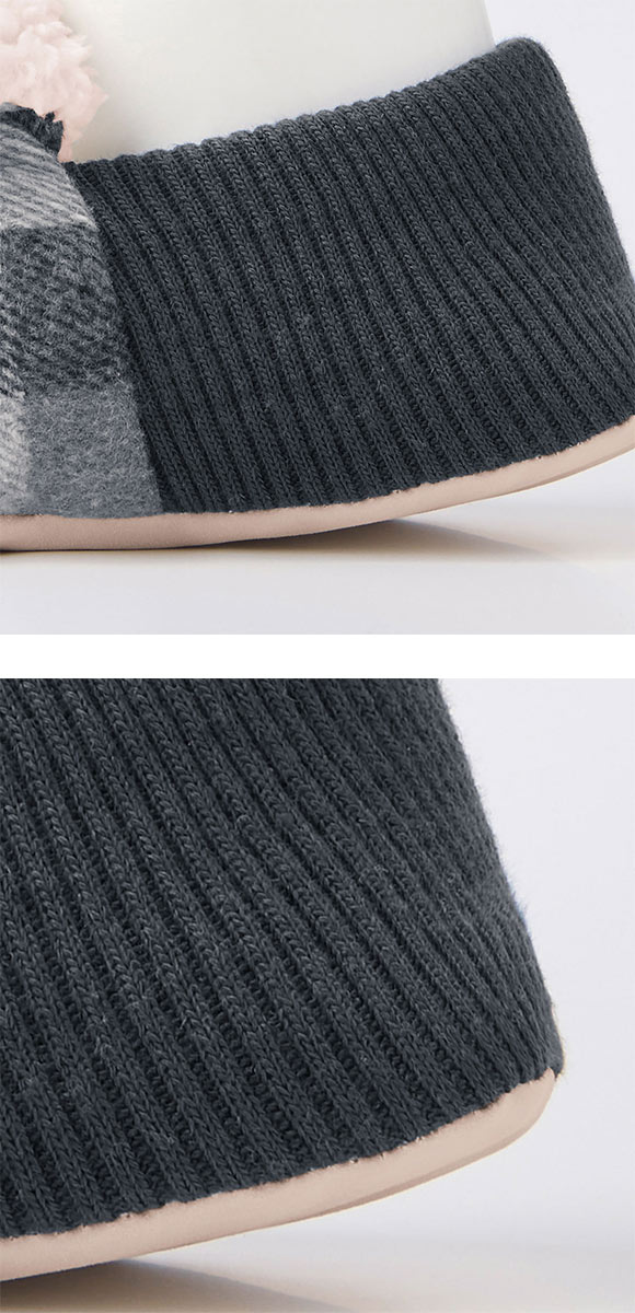 グンゼ UCHI-COLLE バウンドヒーター チェック柄 内ボア ルームシューズ バブーシュタイプ メンズ 発熱 GUNZE ウチコレ