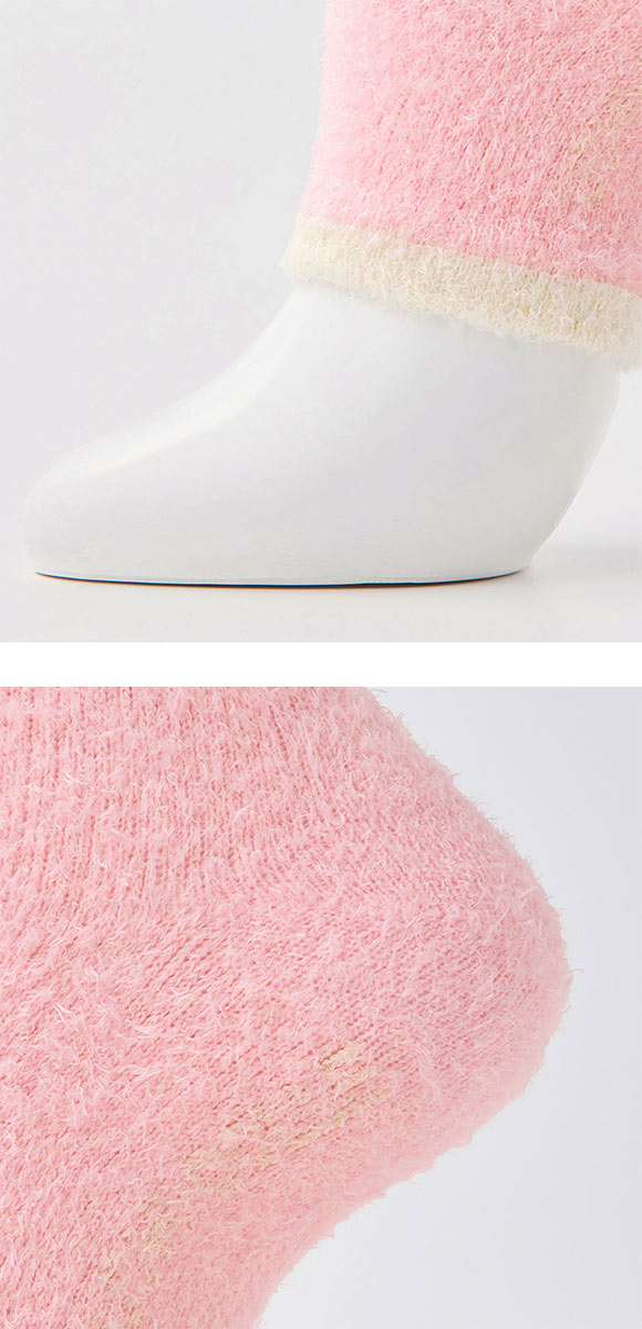 グンゼ UCHI-COLLE おやすみナイトソックス マシュマロタイプ 着圧 トゥーレス ハイソックス レディース 23-25cm GUNZE ウチコレ