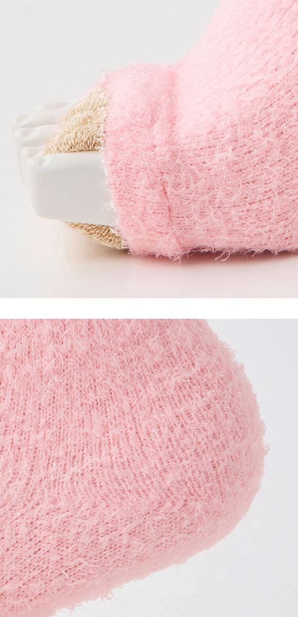 グンゼ UCHI-COLLE おやすみナイトソックス マシュマロタイプ 着圧 足指クッション ハイソックス レディース 23-25cm ウチコレ