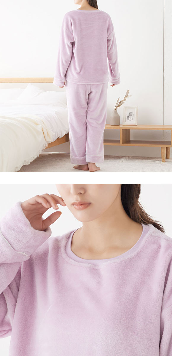 グンゼ UCHI-COLLE あったかフリース ルームウェア パジャマ 上下セット レディース GUNZE ウチコレ