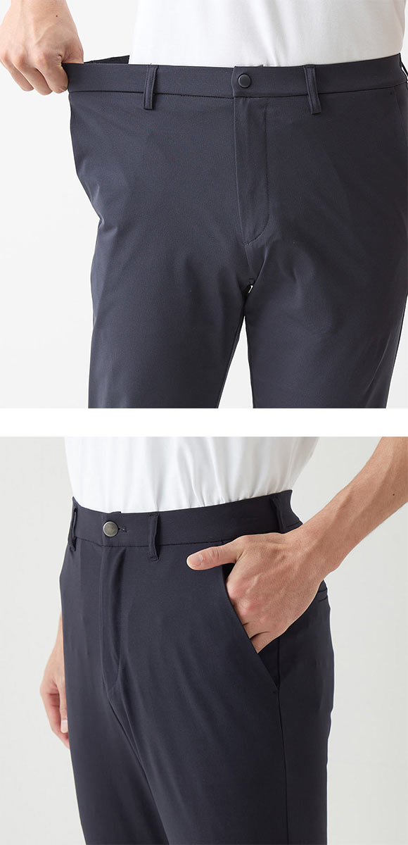 グンゼ BODY WILD ライトテック ストレッチメッシュ テーパードパンツ メンズ ビジカジ リモートワーク GUNZE ボディワイルド