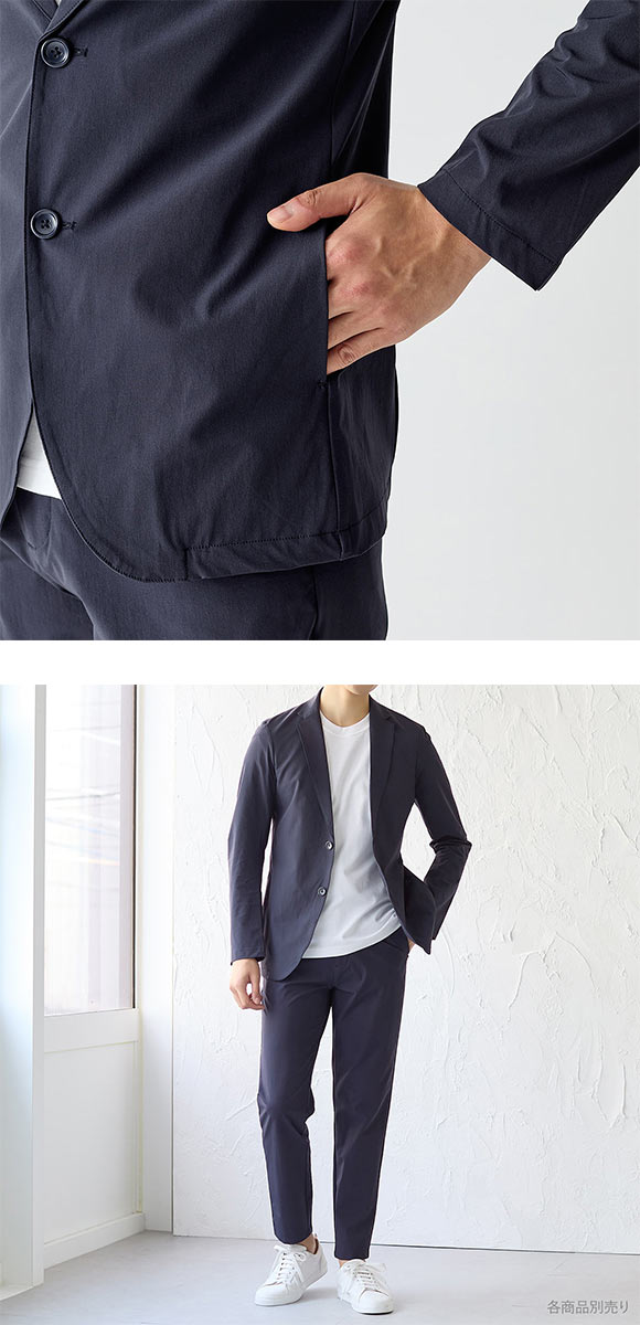 グンゼ BODY WILD 2WAYストレッチ テーラードジャケット メンズ GUNZE ボディワイルド