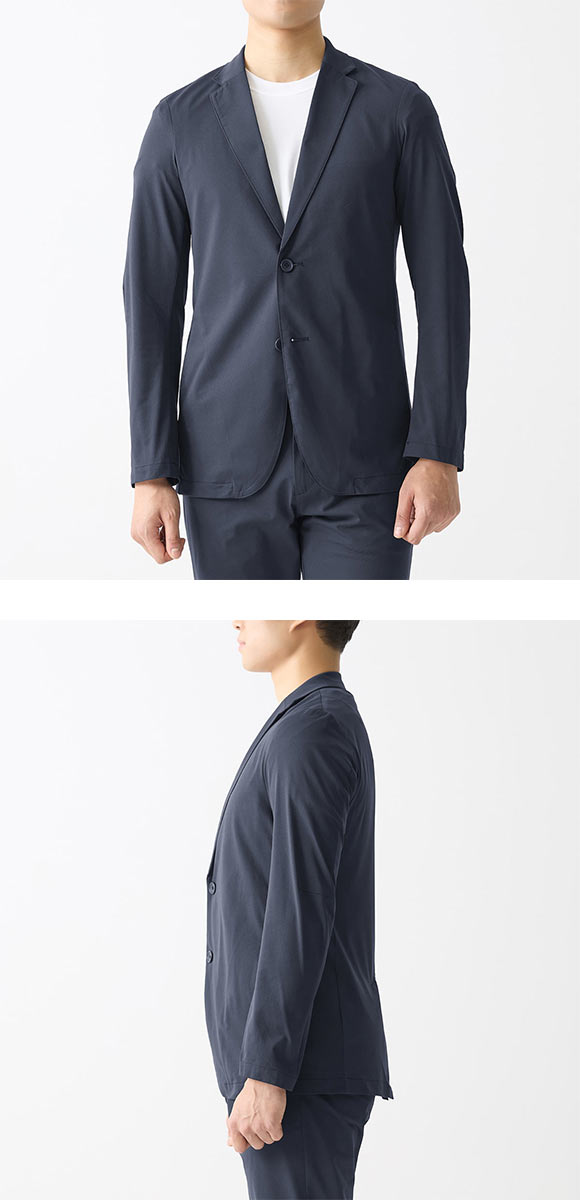 グンゼ BODY WILD ライトテック ストレッチメッシュ テーラードジャケット メンズ ビジカジ リモートワーク GUNZE ボディワイルド