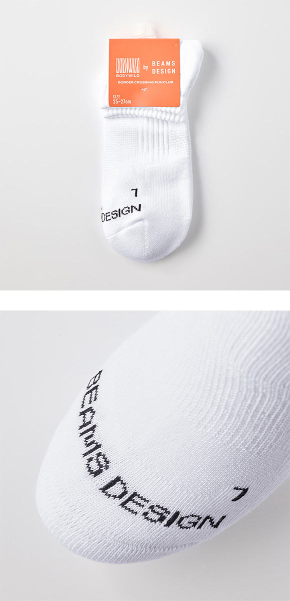 グンゼ BODYWILD by BEAMS DESIGN アーチサポート スニーカー丈 ソックス メンズ 25-27cm GUNZE ビームス ボディワイルド