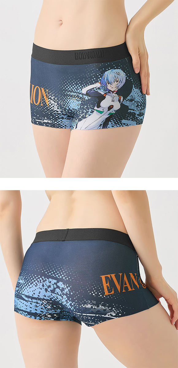 グンゼ エヴァンゲリオン×BODY WILD コラボ ボクサーパンツ レディース ショーツ 一分丈 GUNZE ボディワイルド カットオフ