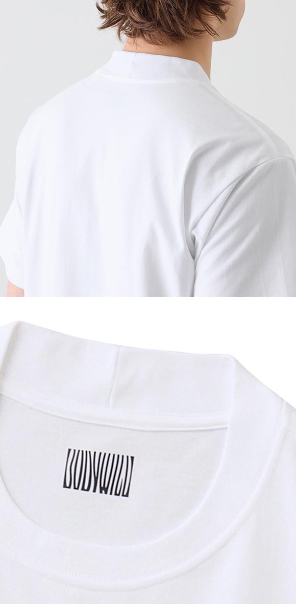 グンゼ BODY WILD ジャケット用Tシャツ メンズ 後ろ衿高め 半袖 インナー M L LL 綿100％ GUNZE ボディワイルド