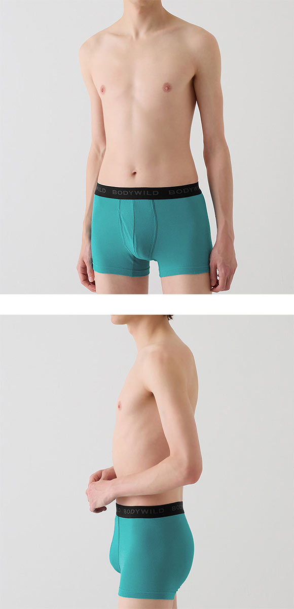 グンゼ GUNZE ボディワイルド BODY WILD ボクサーパンツ メンズ 前あき 綿混素材