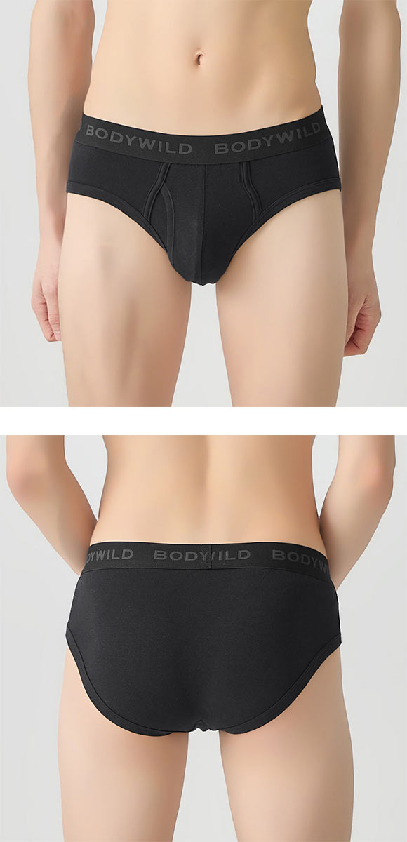 ボディワイルド ブリーフ 綿混 前あき メンズ BODYWILD