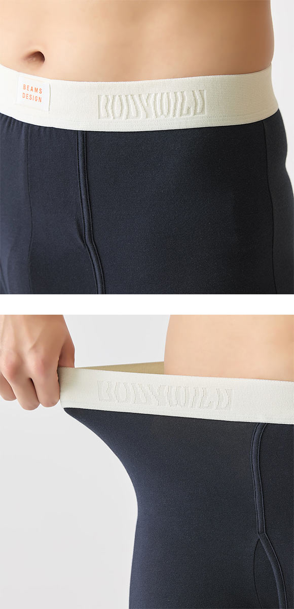 グンゼ ボディワイルド ビームス オーガニックコットン混 ボクサーパンツ メンズ GUNZE BODY WILD by BEAMS DESIGN BORDER