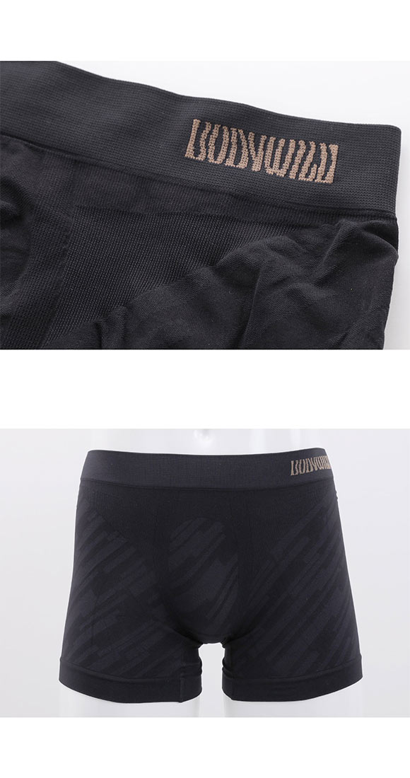 ボディワイルド ボクサーパンツ 立体成型 セミロングボクサー メンズ 前とじ BODYWILD