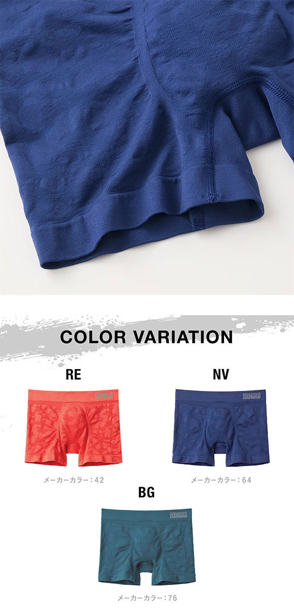 グンゼ BODY WILD 3D-Boxer ペタル柄 ボクサーパンツ メンズ 立体成型 前とじ GUNZE ボディワイルド