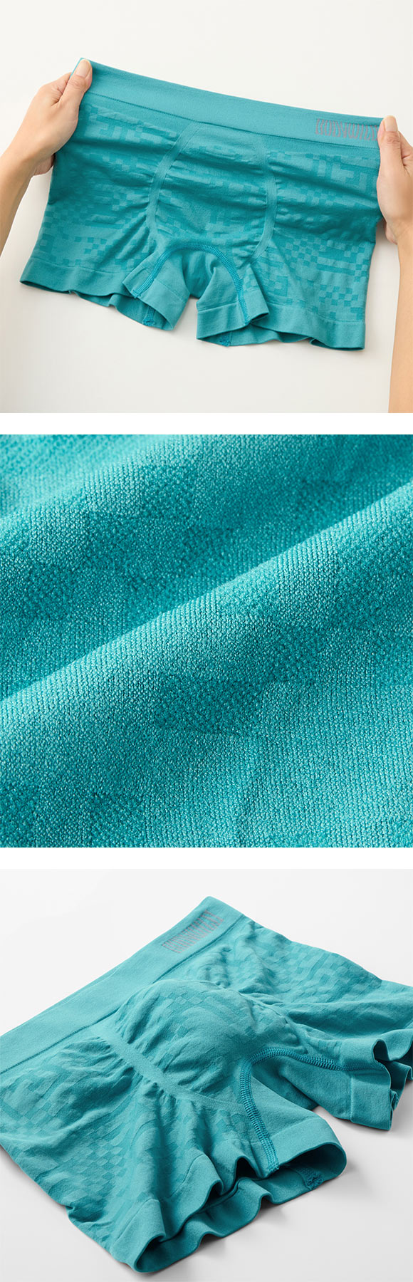 グンゼ BODY WILD 3D-Boxer ジオメトリックチェック柄 ボクサーパンツ メンズ 立体成型 前とじ GUNZE ボディワイルド