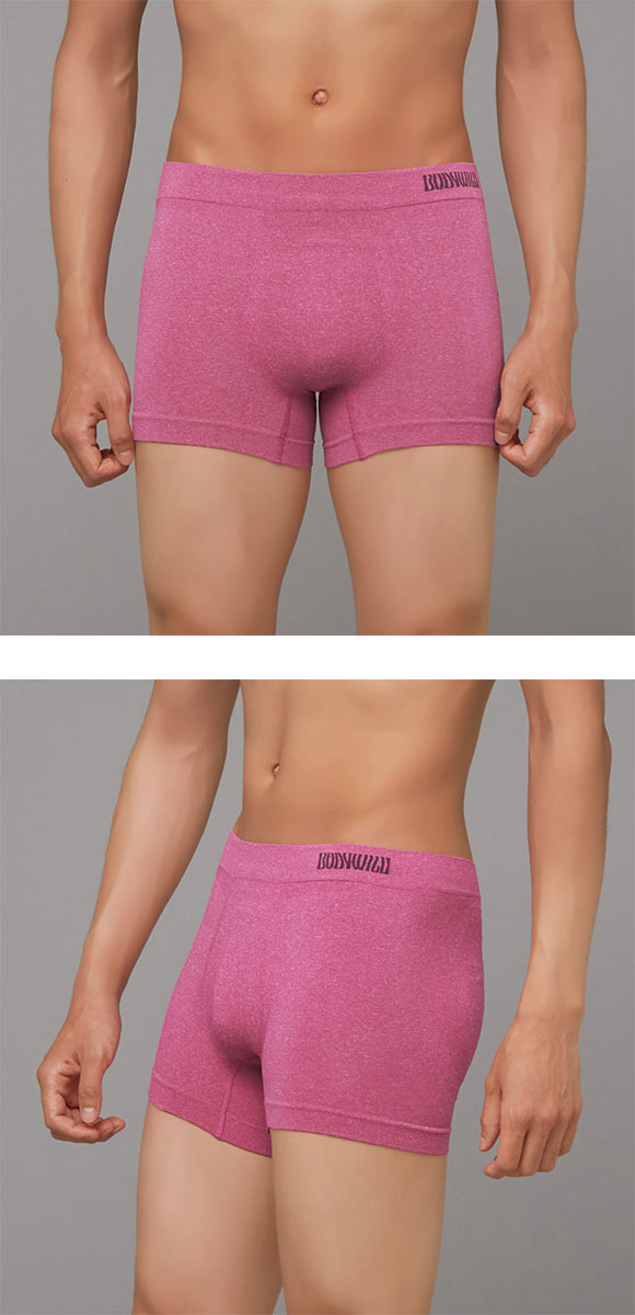 グンゼ BODY WILD 3D-Boxer メランジ調 ボクサーパンツ メンズ 立体成型 前とじ GUNZE ボディワイルド