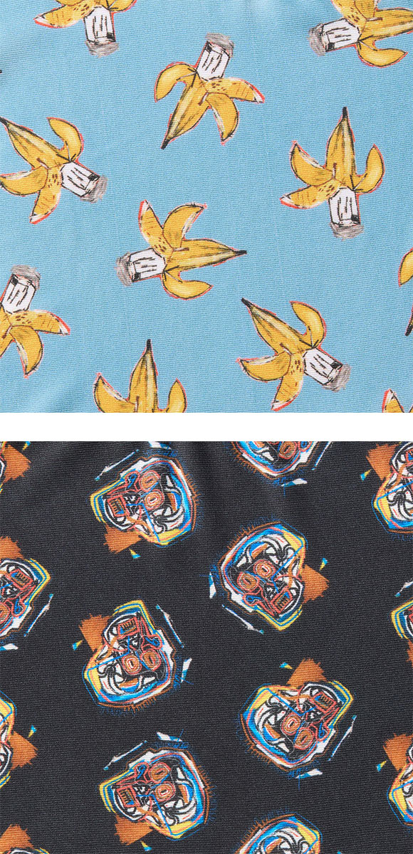 グンゼ BODY WILD バスキアコラボ オールオーバーデザイン ボクサーパンツ メンズ  前閉じ ボディワイルド