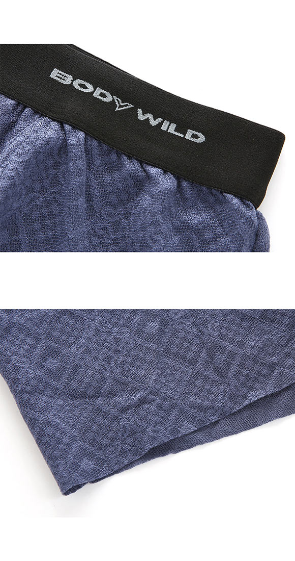 グンゼ GUNZE ボディワイルド BODY WILD ジェンダーニュートラル ラッセルレース セミロング ボクサーパンツ メンズ レディース 前とじ