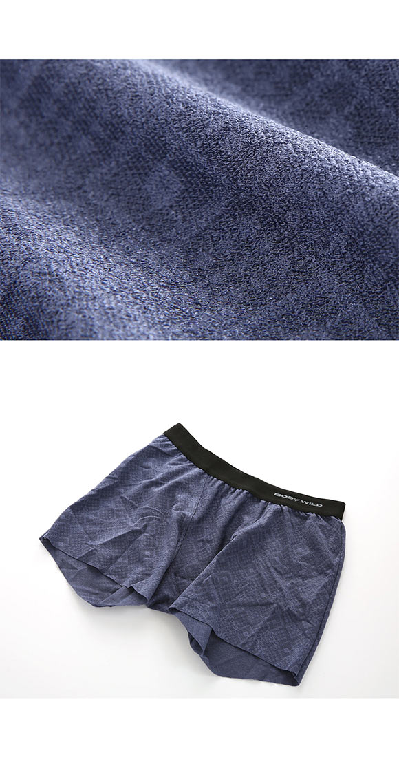 グンゼ GUNZE ボディワイルド BODY WILD ジェンダーニュートラル ラッセルレース セミロング ボクサーパンツ メンズ レディース 前とじ