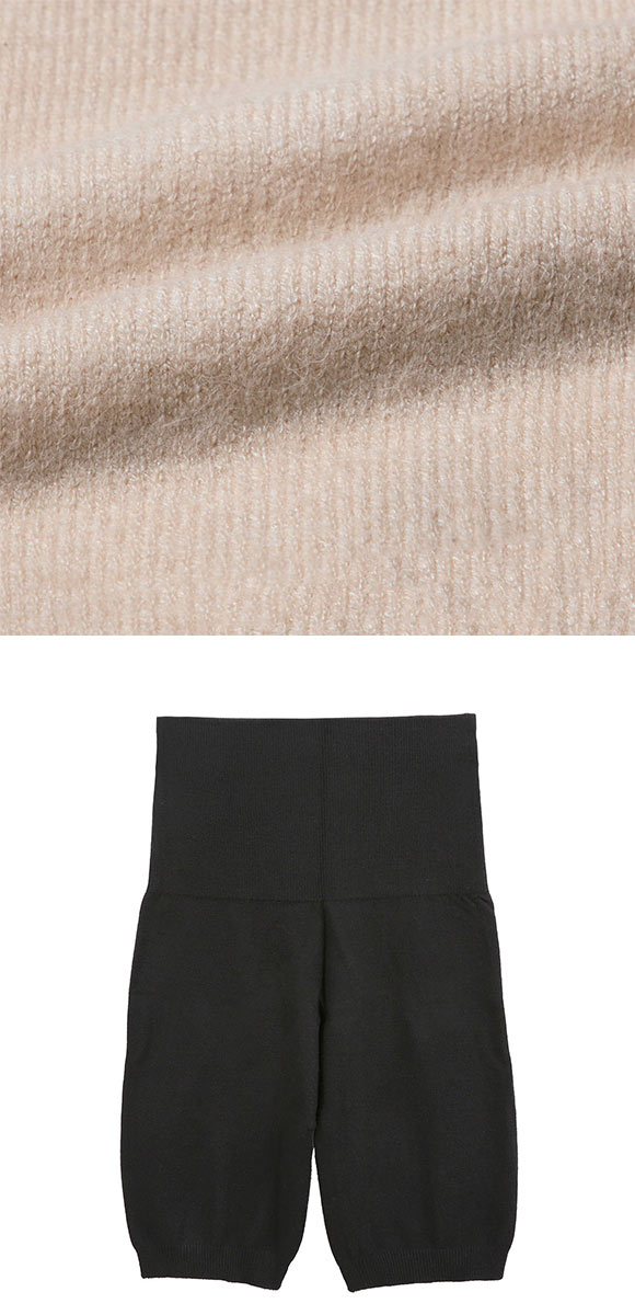 グンゼ ホットマジック 温パン 完全無縫製 はらまき付き 3分丈 オーバーパンツ レディース スパッツ 吸湿発熱 GUNZE HOTMAGIC