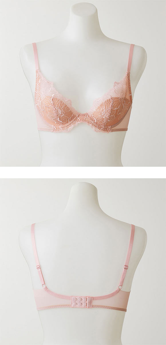 グンゼ GUNZE トゥシェ Tuche more more sheer BRA 盛らない派の透明感ブラ ブラジャー レディース 単品