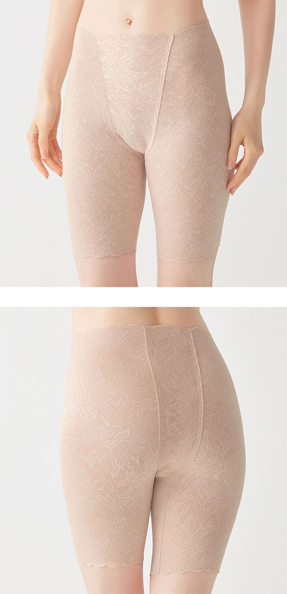 グンゼ GUNZE キレイラボ KIREILABO ガードルファンデ ガードル ロング ソフト 完全無縫製 深め ハイウエスト