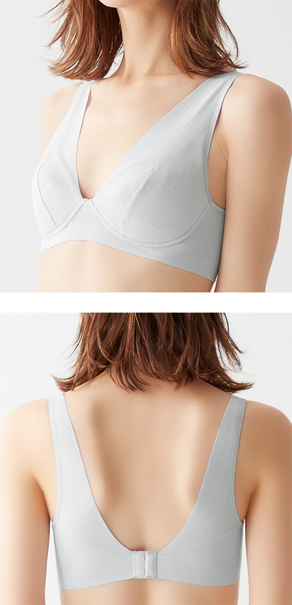グンゼ GUNZE キレイラボ KIREILABO フィッテ Fitte ノンワイヤー ブラジャー レディース 単品 オーガニックコットン