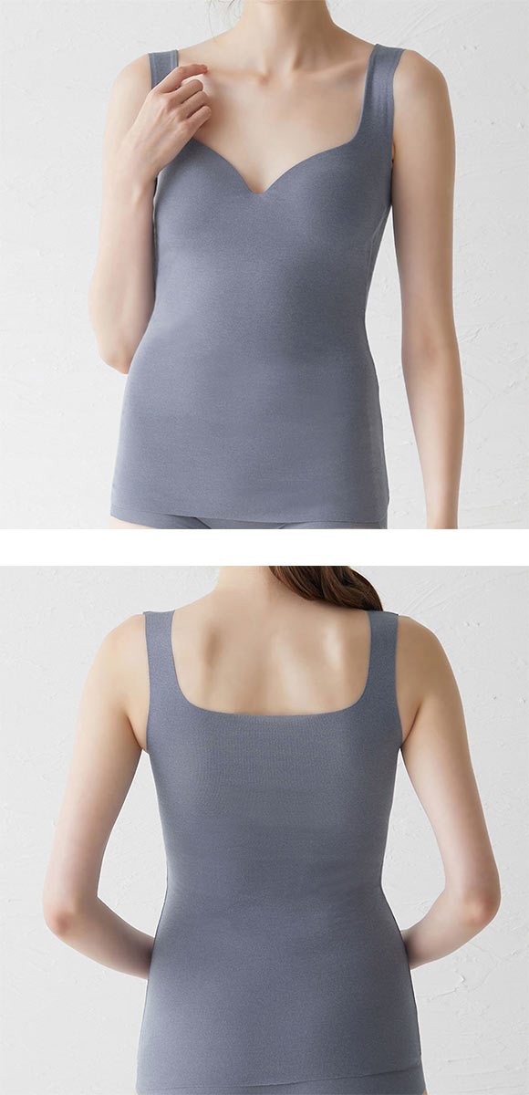 グンゼ GUNZE キレイラボ KIREILABO フィッテ Fitte COOL ブラタンクトップ カップ付き インナー レディース 接触冷感