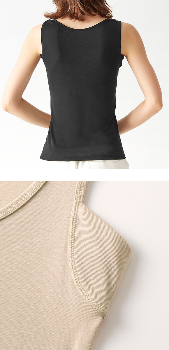 グンゼ GUNZE アセドロン 汗取り付き タンクトップ インナー レディース