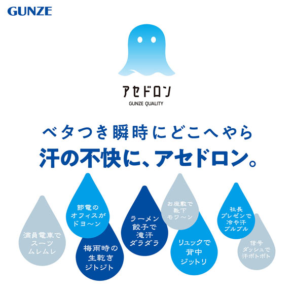 グンゼ アセドロン レギュラーショーツ レディース GUNZE 吸放湿 吸汗速乾 抗菌防臭