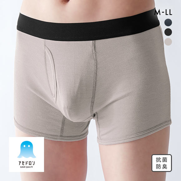 グンゼ GUNZE アセドロン ボクサーパンツ 鹿の子 メンズ 前あき