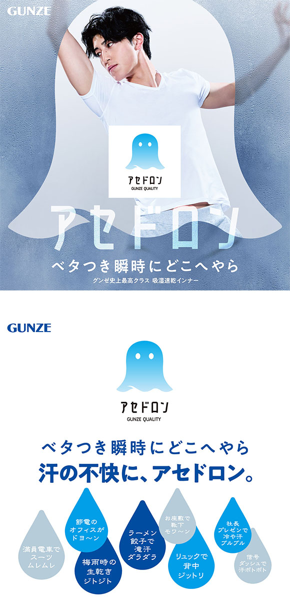 グンゼ GUNZE アセドロン ボクサーパンツ 鹿の子 メンズ 前あき