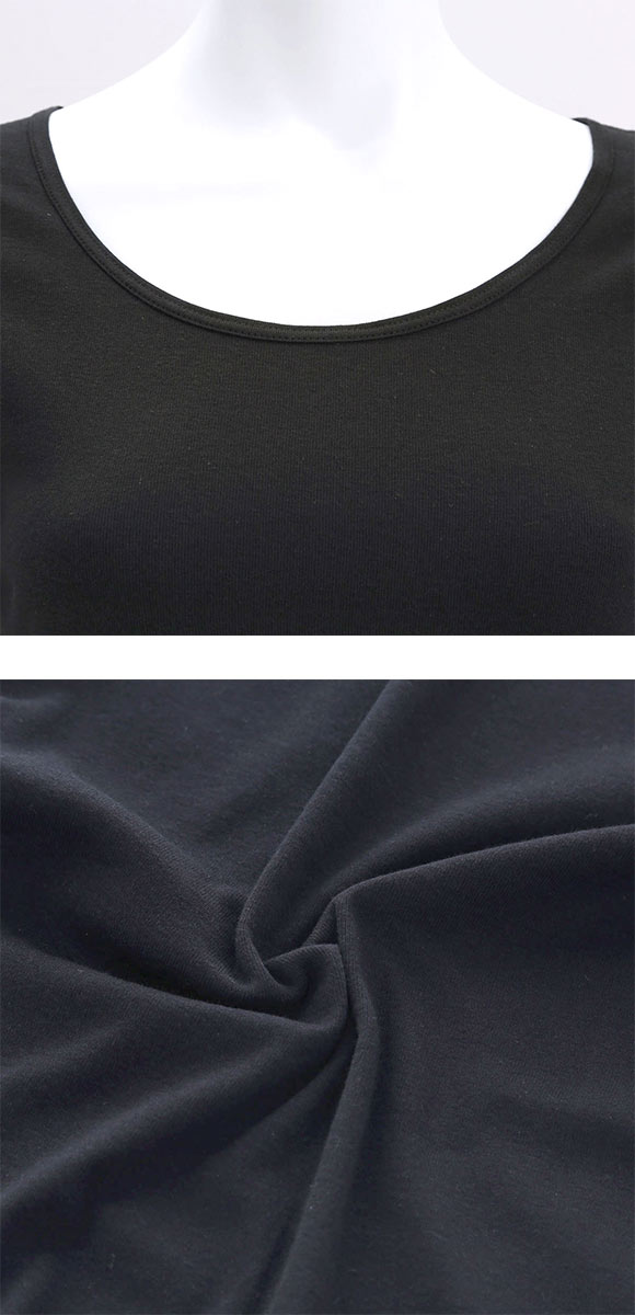 グンゼ GUNZE キテミル kitemiru 長袖 シャツ インナー レディース 8分袖 綿100％ 柔らかコットン