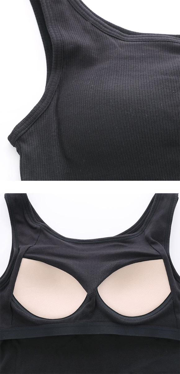 グンゼ コットンリブ カップ付きタンクトップ インナー レディース GUNZE ベーシック