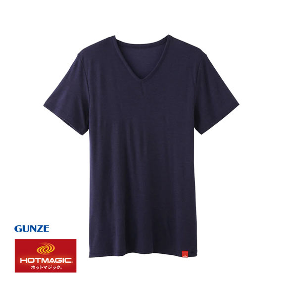 グンゼ GUNZE ホットマジック HOTMAGIC Vネック 半袖 シャツ 柔らか 温か