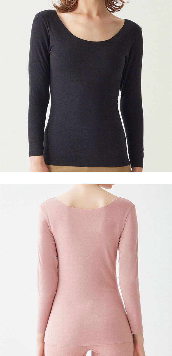 グンゼ GUNZE ホットマジック HOTMAGIC 綿のチカラ 8分袖 シャツ レディース 長袖 インナー 発熱 裏起毛