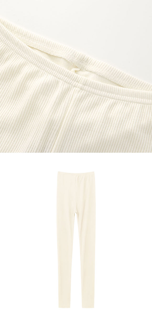 グンゼ GUNZE ホットマジック HOTMAGIC HOTリブ 10分丈 レギンス レディース インナー 保温 吸湿発熱 肌側綿混