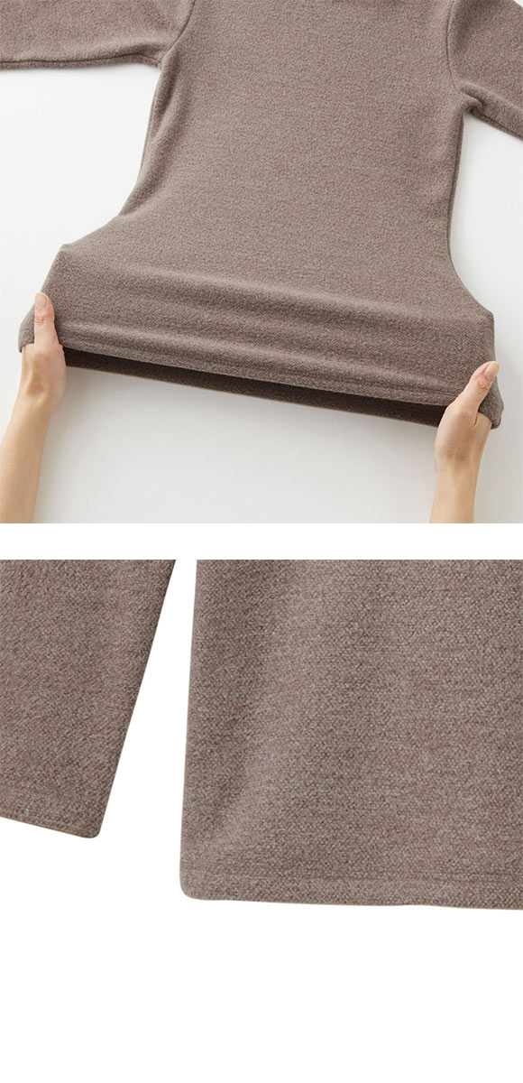 グンゼ GUNZE ホットマジック HOTMAGIC 暖めじょうず 8分袖 長袖シャツ レディース インナー 保温 吸湿発熱 両面起毛