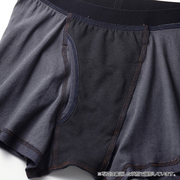 グンゼ GUNZE (ネクスタイル)NEXTYLE 尿じみ対応 デニム調ボクサーパンツ